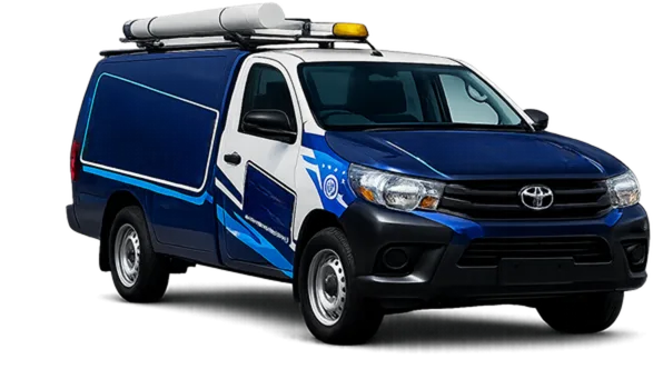 Our drain service van out on a Leichhardt job