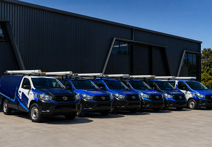 Fleet of Leichhardt Blocked Drains plumbing vans