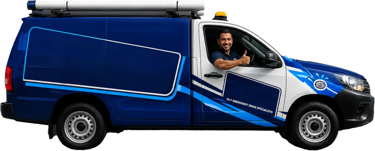Our drain service van out on a Leichhardt job