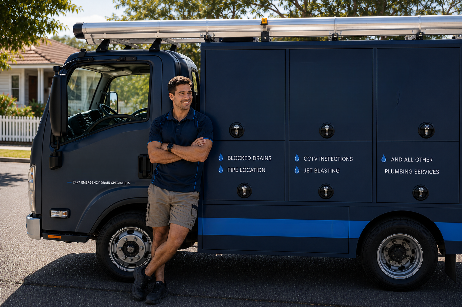 Plumber with Leichhardt Blocked Drains van