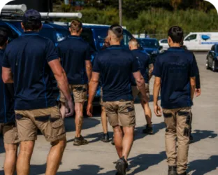 Plumbers loading up before a Leichhardt job